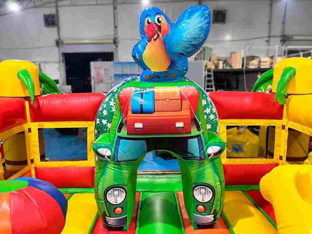 Коммерческий надувной батут "Сафари-экскурсия" без горки, 4*4*2,3 м