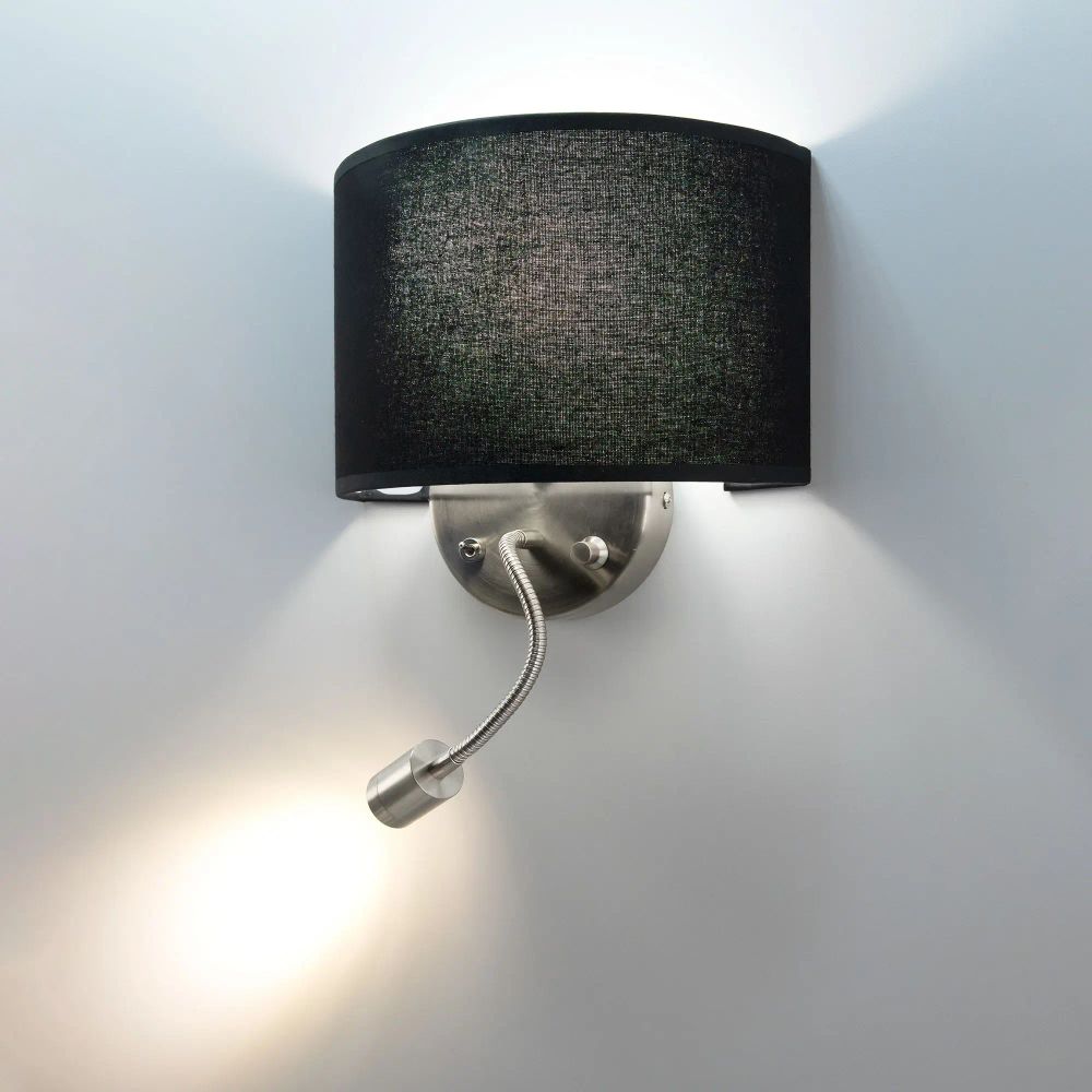 Citiluх Декарт CL704305 Бра с чёрным абажуром и диммером