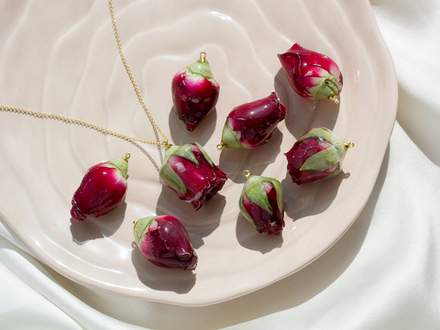 Подвеска "Роза" (с чашелистиком)