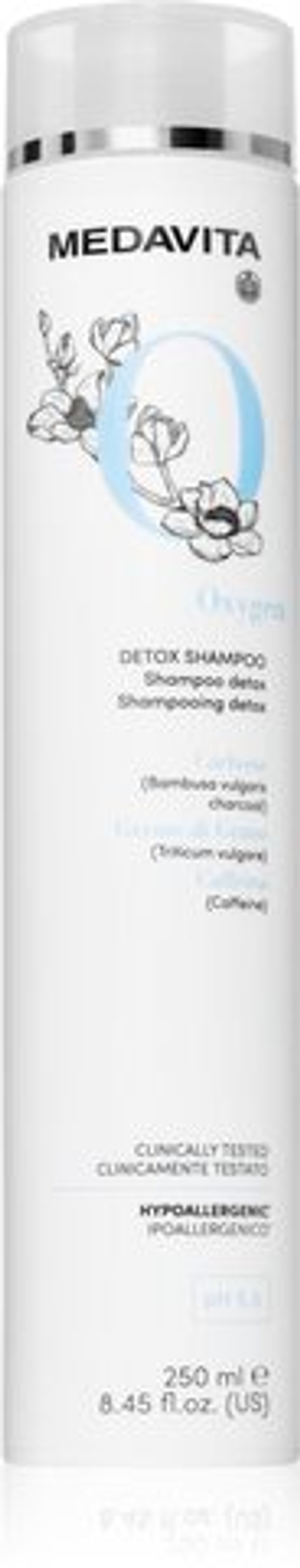 Medavita Oxigen Detox - очищающий и дезинтоксикационный шампунь /   250  ml  / GTIN 8033928001097