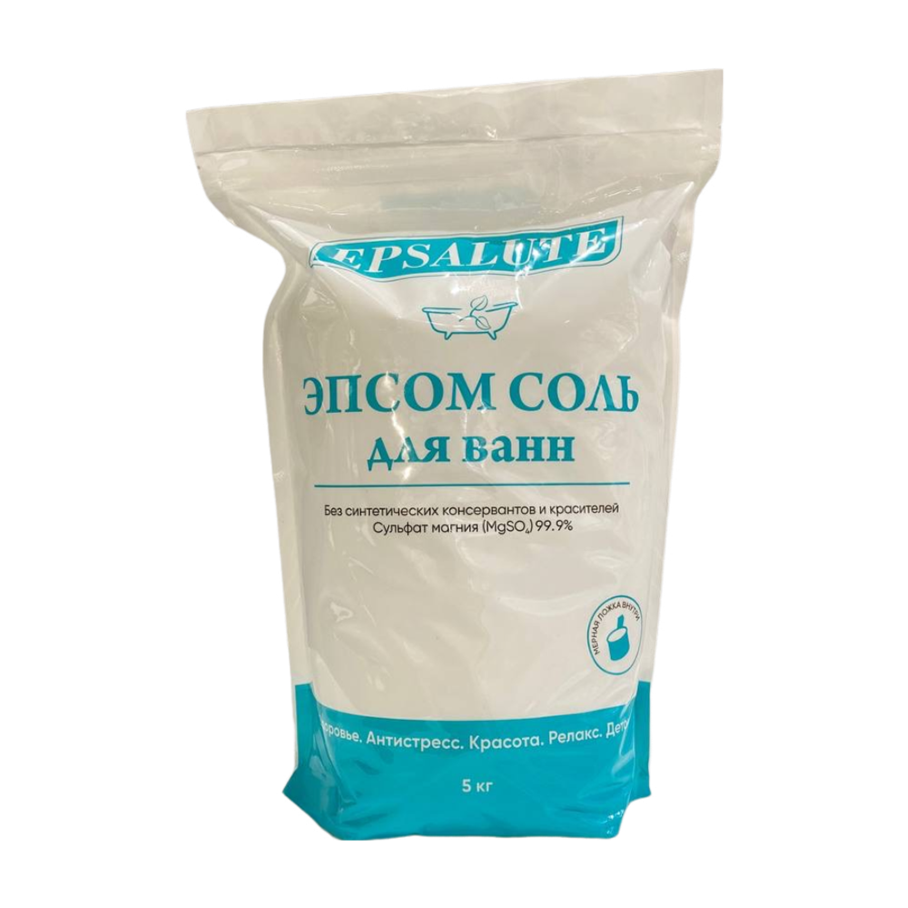 Эпсом соль для ванн 5кг (EPSALUTE)