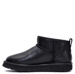 UGG Mens Classic Ultra Mini Leather Black
