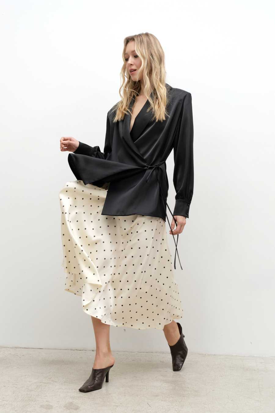 Блуза пижамная с подплечниками