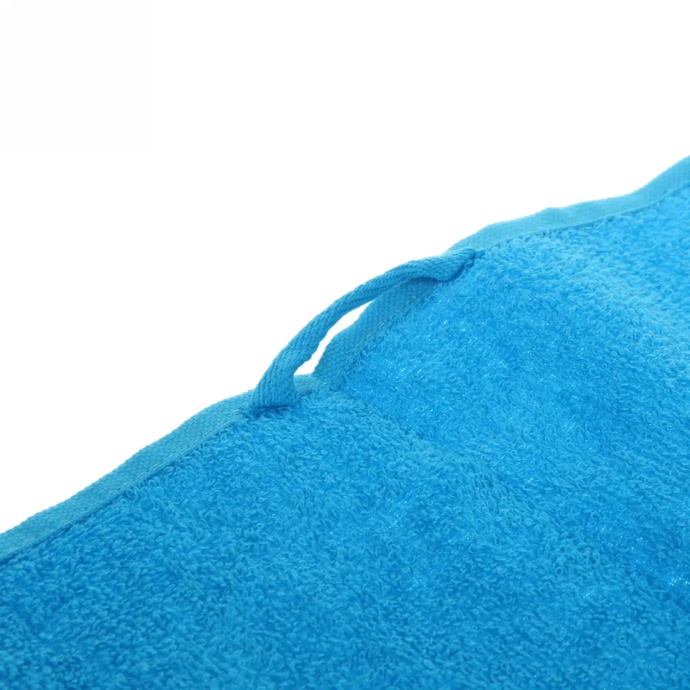 Полотенце махровое 70*140см «LUNA» цвет голубой 06000 плотность 360гр/м2 с петелькой-подвесом