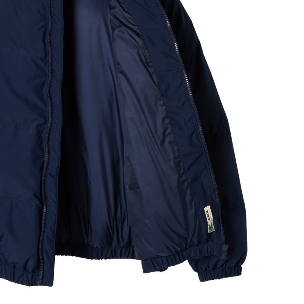 Куртка Lacoste Water Embroidered Crocodile Hooded Puffed - небесный