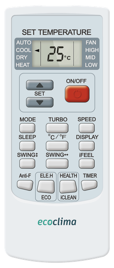 Настенная сплит-система Ecoclima ECW-AX07/FB-4R1 + EC-AX07/F-4R1, белый