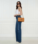 Кожаная сумка-мессенджер love one classic Pinko - коричневый(100053 A0F1)