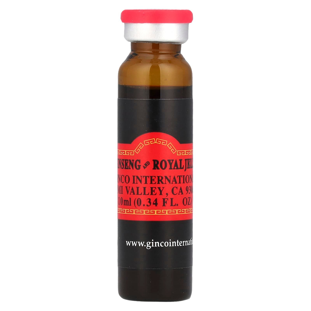 Imperial Elixir, женьшень и маточное молочко, 30 флаконов по 10 мл (0,34 жидк. унции)