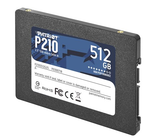 SSD Patriot P210 512Гб, 2.5", SATA3, Retail, Чтение:520мб/с, Запись:430мб/с, радиатор (P210S512G25)