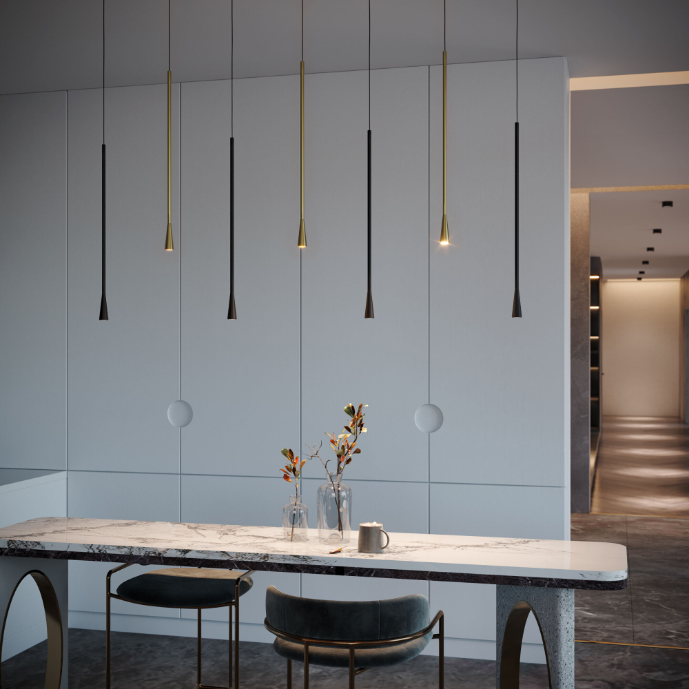 Подвесной светодиодный светильник Elektrostandard Vist 50312 LED 7W 4000K черный