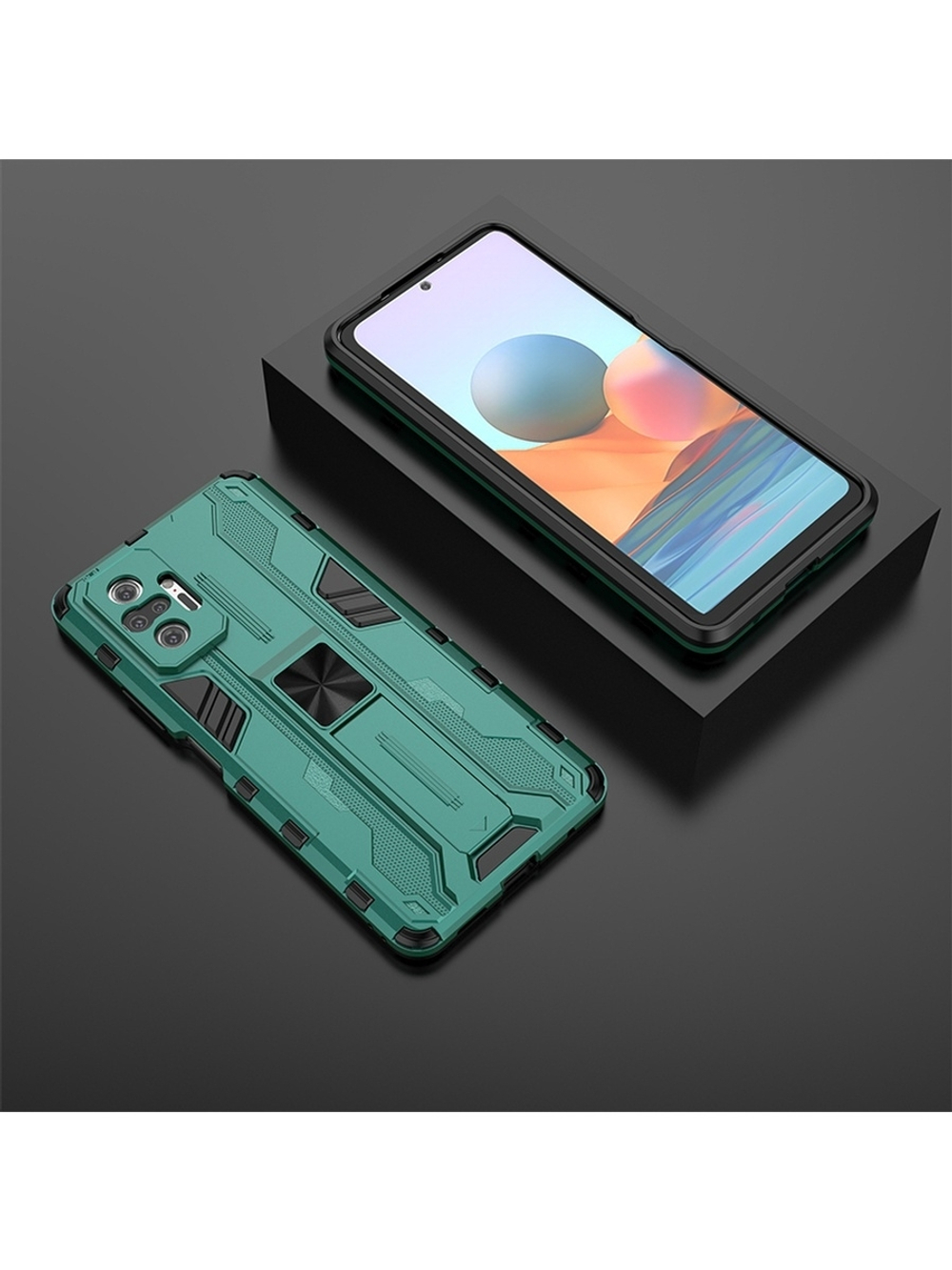 Противоударный чехол с подставкой Transformer для Xiaomi Redmi Note 10 Pro