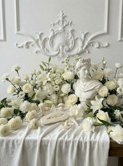 Свеча интерьерная "Шампиньон" белого цвета