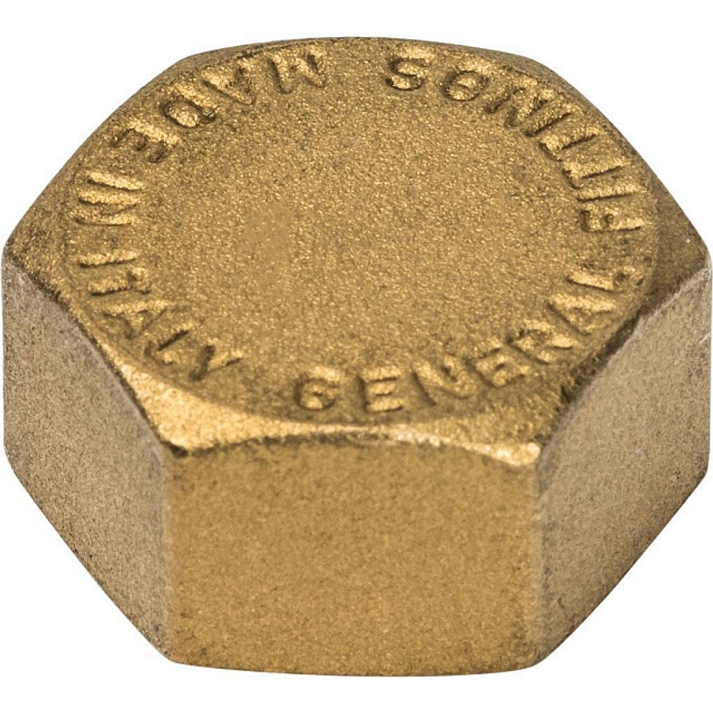 Заглушка с внутренней резьбой STOUT SFT 0026 - 1/2" (для стальных труб, латунь без покрытия)