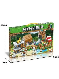 Конструктор Майнкрафт Сражение в деревне 778 деталей/LB600