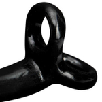 Насадка для двойного проникновения Sex Please Daring Double Penetration Dong, черная (Цвет: черный)