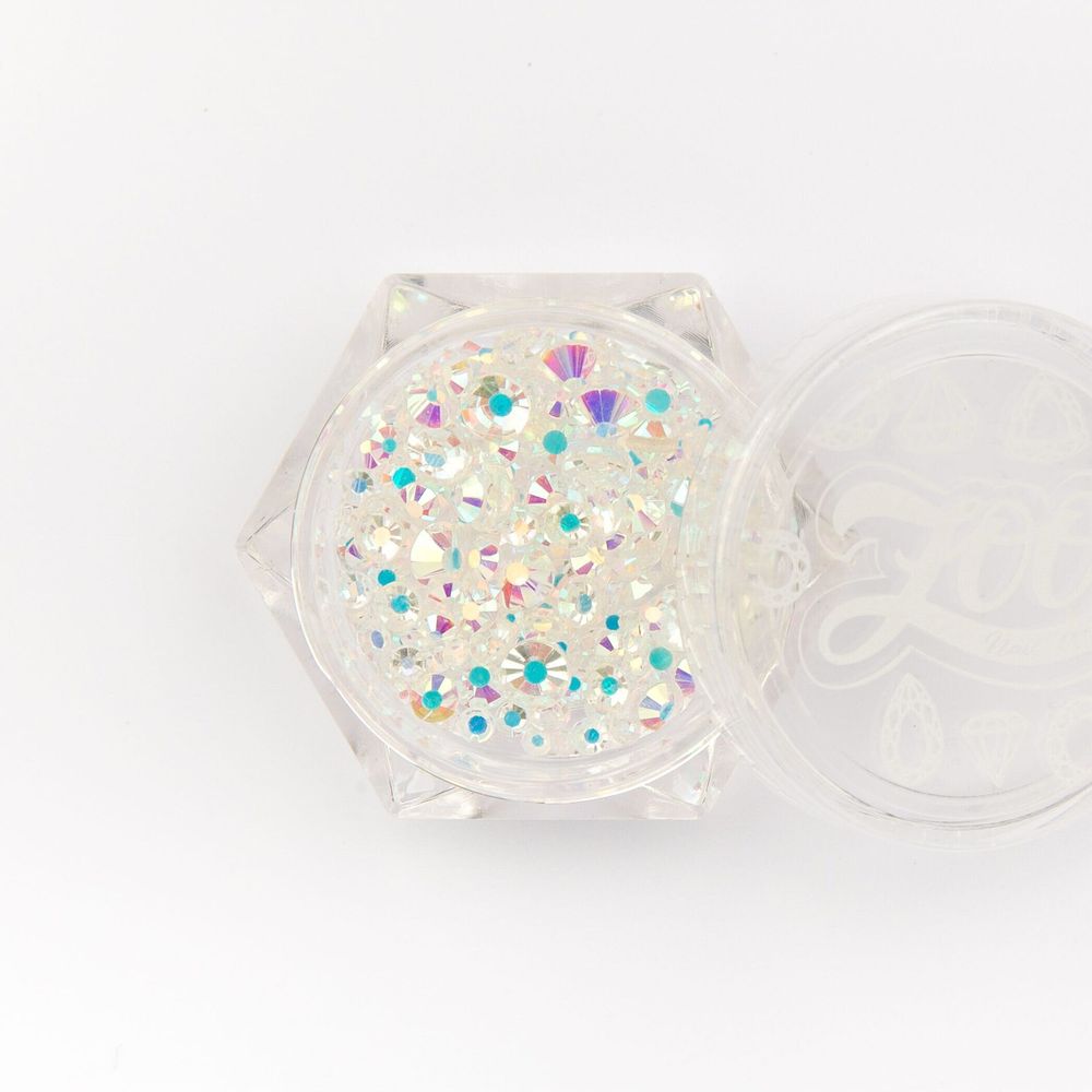 Zoo nail Стразы стеклянные прозрачные (микс размеров), 200шт