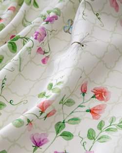 Скатерть прямоугольная 168х250см Mix&Match Home Душистый горошек