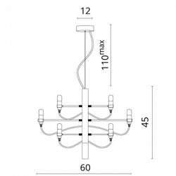 Подвесная люстра Divinare Molto 8030/02 LM-18