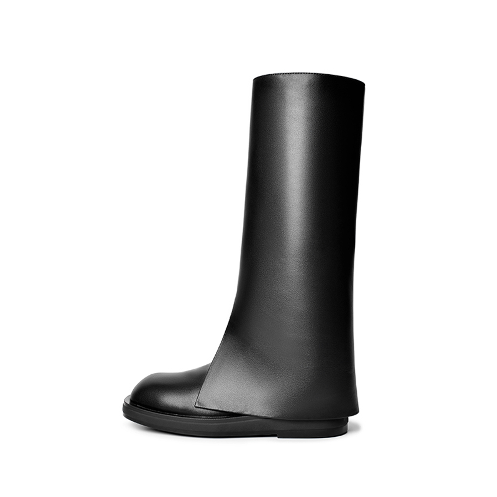 Reemoor Cow Leather Knee high Boots Women"s Black
