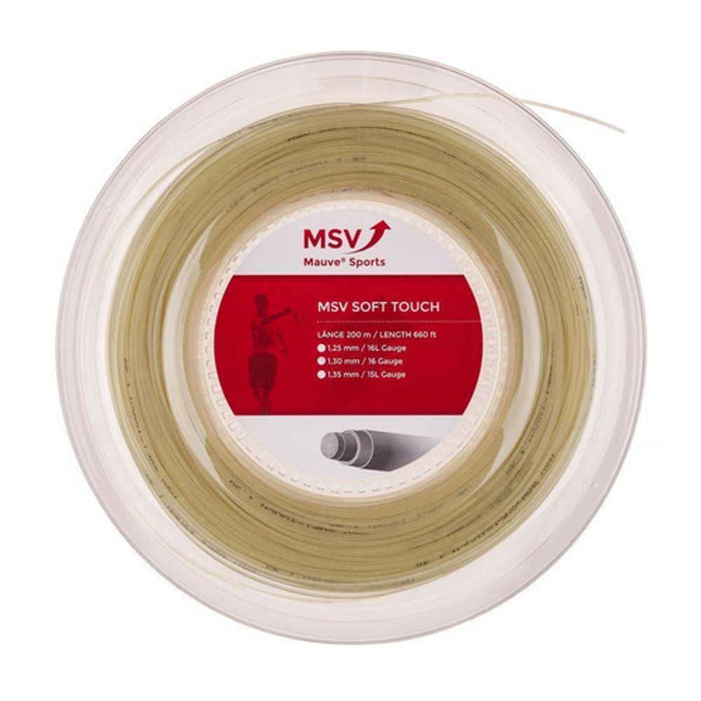 Струны для тенниса MSV Soft Touch NATURAL Бобины 200 м