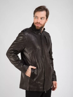 Кожаная куртка демисезонная пальто