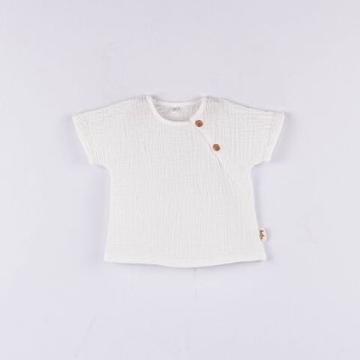 Muslin shirt 0-3 months - Heavy Cream