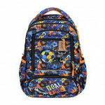 Рюкзак школьный Хитч "Футбол" 30*40*13 см, 2 отд, 3 кармана, боковые карманы, анатом. вставки (Luri