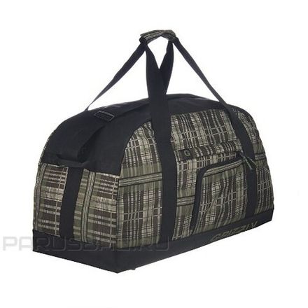 Сумка спортивная Grizzly 600-3/4 62*37*30см клетка чёрно-зелёная