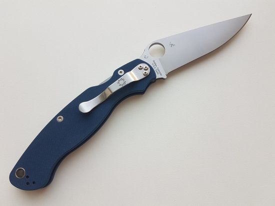 Складной нож Spyderco 36GPCBL2 Military 2 - нож складн., рукоять-синяя G10, клинок CPM SPY27