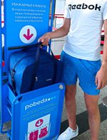 Сумка дорожная для ручной клади Pobedabags Премиум  36 х 30 х 27 коричневый