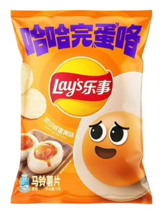 Картофельные чипсы Lay's со вкусом соленого желтка