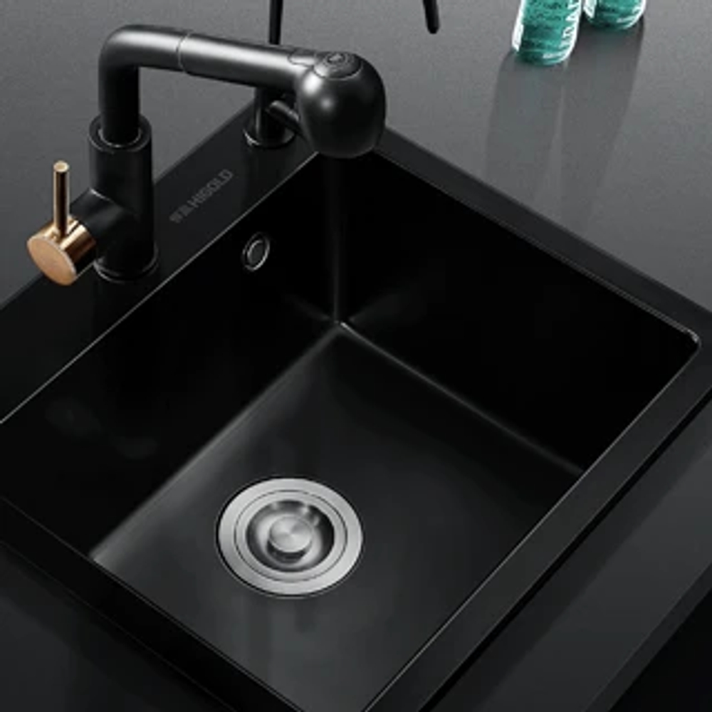 Кухонная мойка, 400x400x215 мм, 1 чаша