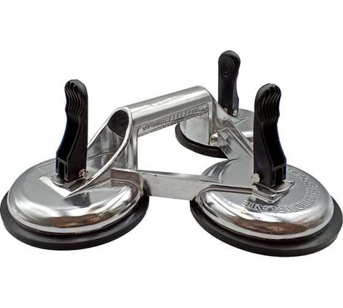 Алюминиевая зажимная тройная присоска для плитки и стекла TRIO-DIAMOND, 118 мм 282003