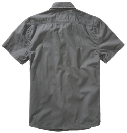 Brandit VINTAGE SHIRT SHORT SLEEVE charcoal grey