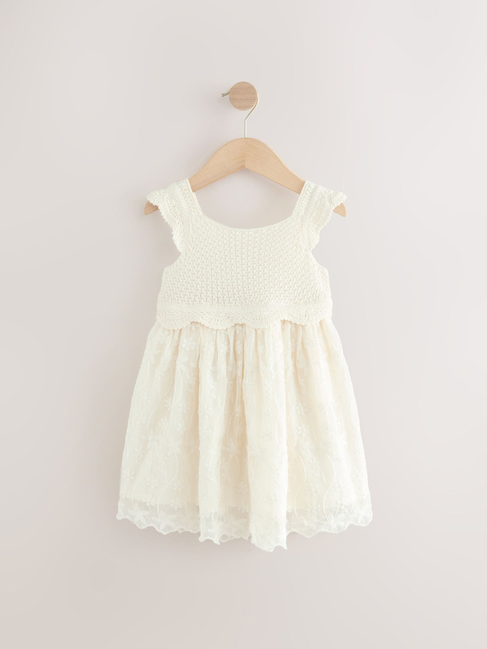 Платье для девочки Next E25-173, Молочный