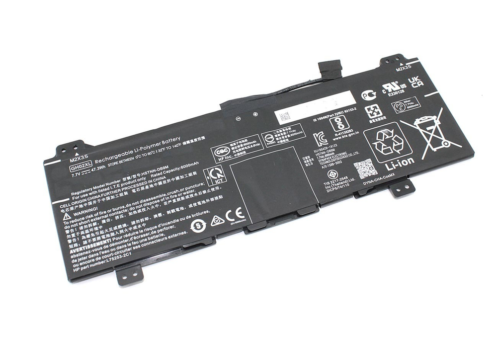 Аккумуляторная батарея для ноутбука HP Chromebook 14A-NA (GH02XL) 7,7V 47,3Wh