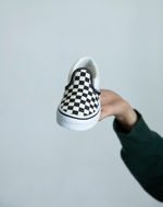 Детские кеды Vans Classic Slip-On 'Black Off White' VN000ZBUEO1