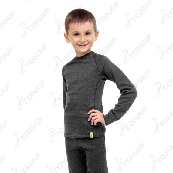 Комплект детский Thermo-Soft, цв.графит 128-134 Helios