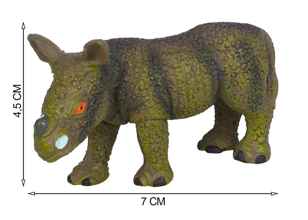 Игровой набор Masai Mara Мир диких животных: семья носорогов