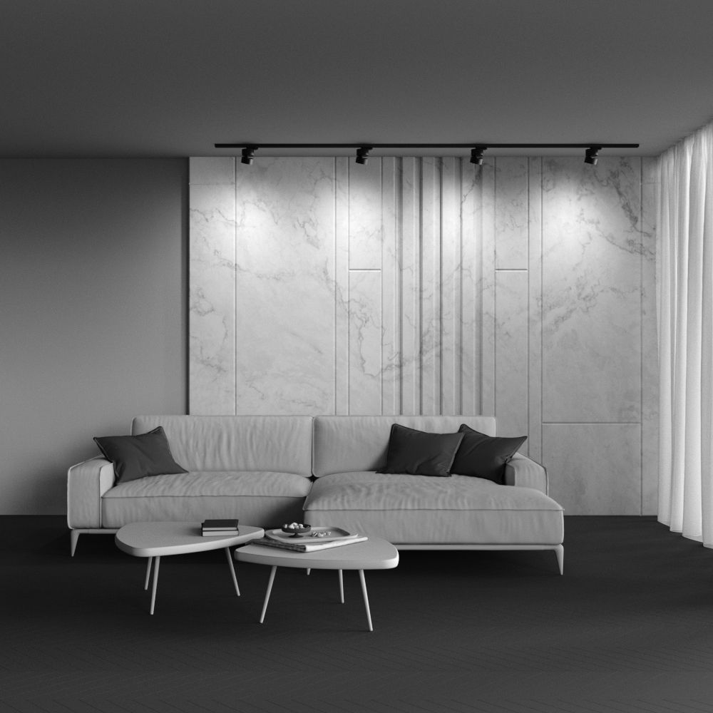 Трековый светильник для однофазного шинопровода светодиодный Maytoni Unity Onda TR007-1-12W4K-B