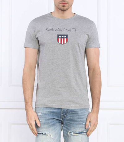 футболка shield ss Gant - серый(2003023)