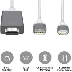 Конвертер Lightning-HDMI  2-метра