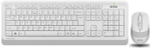 Клавиатура и мышь Wireless A4Tech FG1010 WHITE