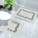 Набор ковриков 2шт 50*80см/50*50см, хлопковые с печатным рисунком "Sindbad", 800-11