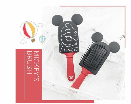 SALE! Массажная расческа Disney Mickey Mouse, на мягкой подушечке,1 шт. Черный+ красный.