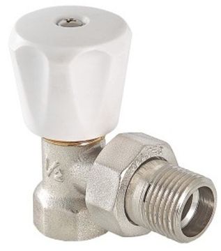 Клапан регулирующий Valtec 1/2" угловой компактный арт. VT.007.LN.04 для радиаторов