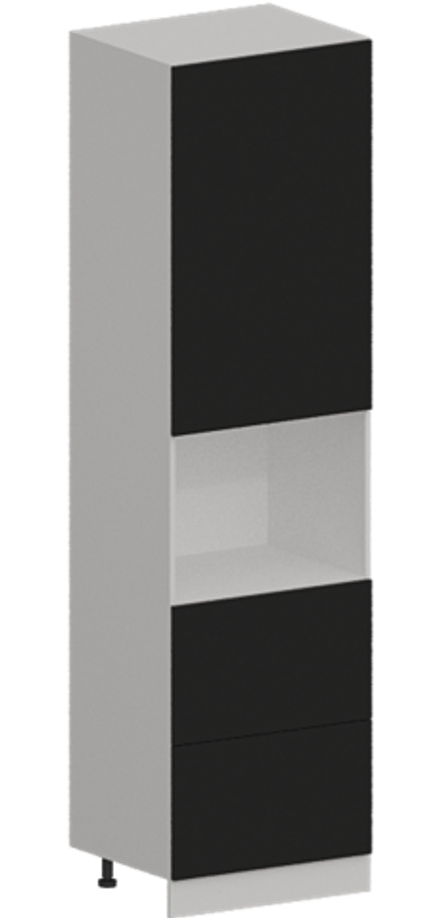 Кухня Модуль ШП2Я 600 Вотан / Черный матовый