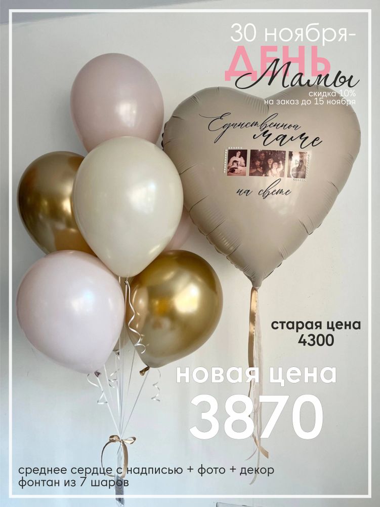 Воздушные шары маме, шары на день матери №4123