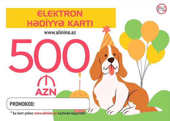 Elektron hədiyyə kartı  500 AZN