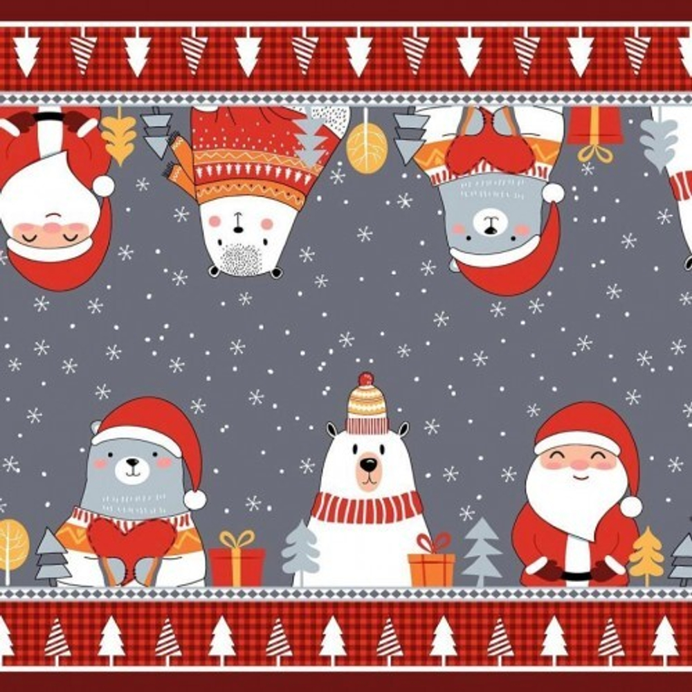 Салфетка-дорожка на стол хлопковая "НТ. Счастливый праздник", 50*150см, 100% хлопок, Россия.